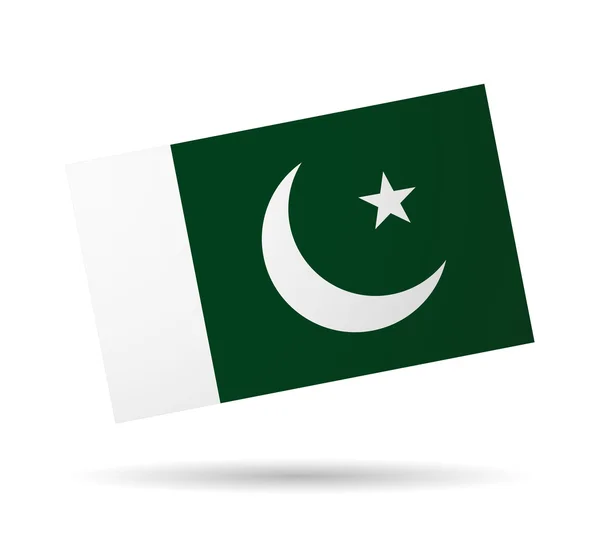 Vlag van Pakistan — Stockvector