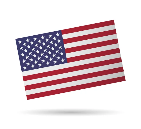 Соединённые Штаты Америки под флагом — стоковый вектор