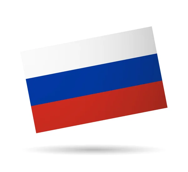 Vlag van Rusland — Stockvector