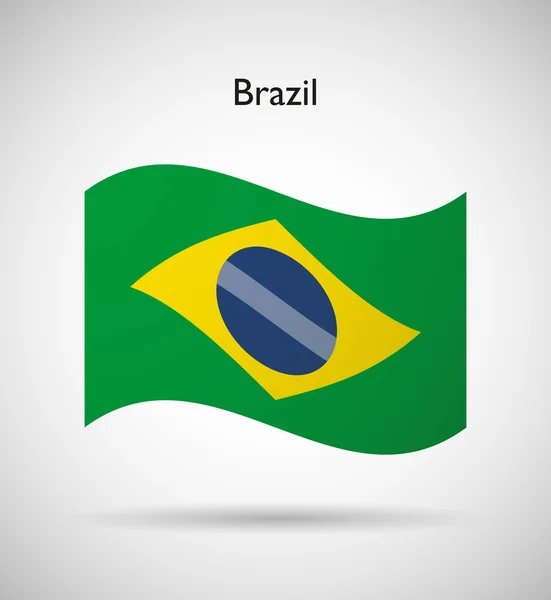 Brasiliens flag – Stock-vektor
