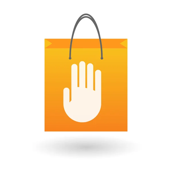Τσάντα για ψώνια με ένα χέρι — Διανυσματικό Αρχείο