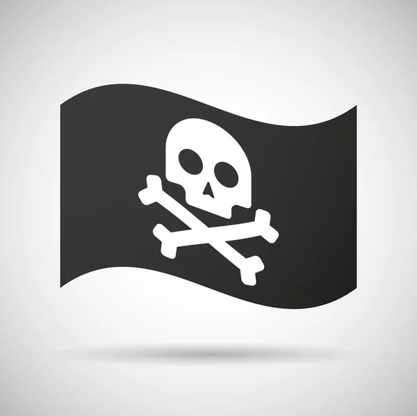 Bandera de pirata — Archivo Imágenes Vectoriales