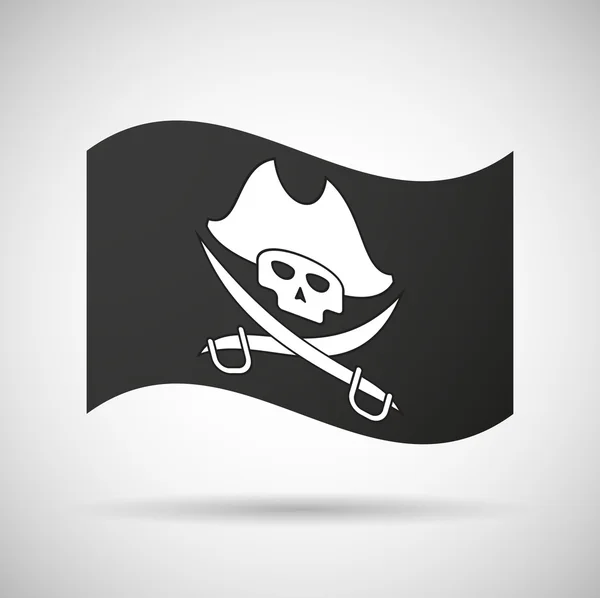 Bandera de pirata — Archivo Imágenes Vectoriales