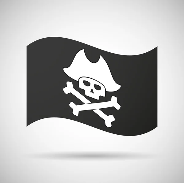 Piratenflagge — Stockvektor