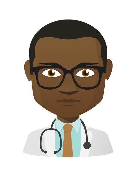 Avatar médic masculin — Image vectorielle