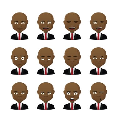 erkek avatar ifade kümesi