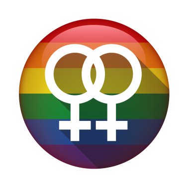 bir gay pride bayrak simgesi