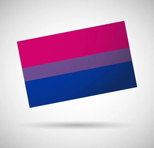Bisexuální vlajka — Stockový vektor