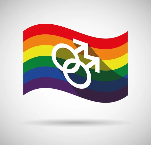 Bandera del orgullo gay — Archivo Imágenes Vectoriales