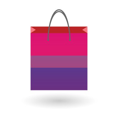alışveriş çantası biseksüel gurur bayrakla işaretle