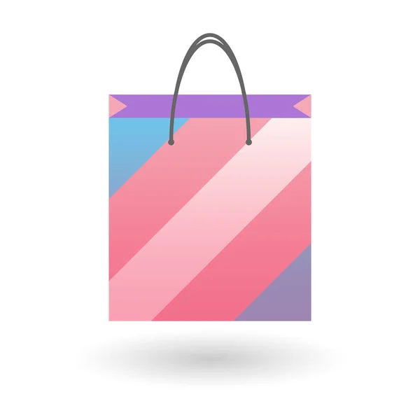 Shopping bag with a transgender pride flag — Stock Vector