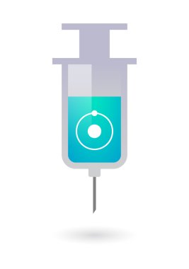 Bir atom ile şırınga