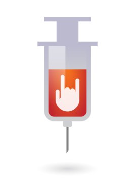 Bir eliyle şırınga