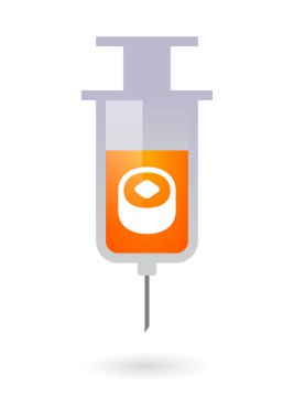 Bir suşi ile şırınga