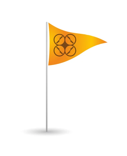 Flaga z drone — Wektor stockowy