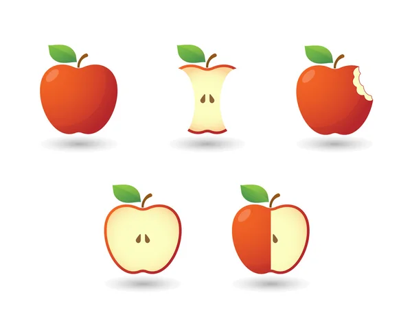 Ensemble d'illustration Apple — Image vectorielle