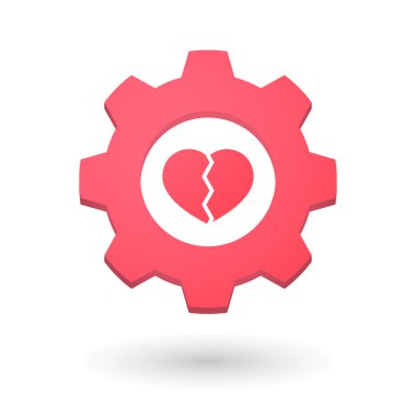 Dişli simgesini bir kalp