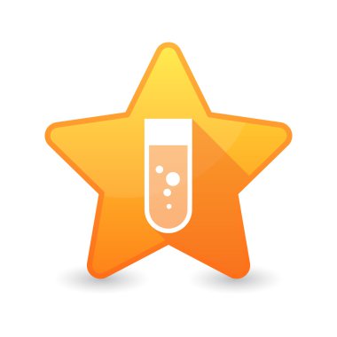 Yıldız simgesi kimyasal tüp bebek ile izole