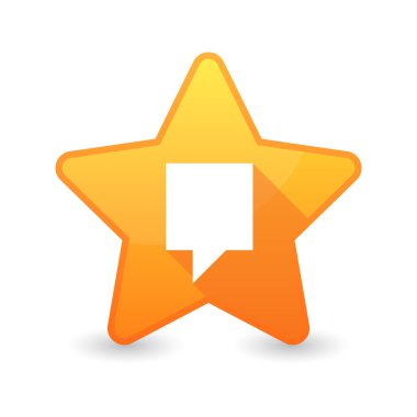 Yıldız simgesi bir araç ipucu ile izole