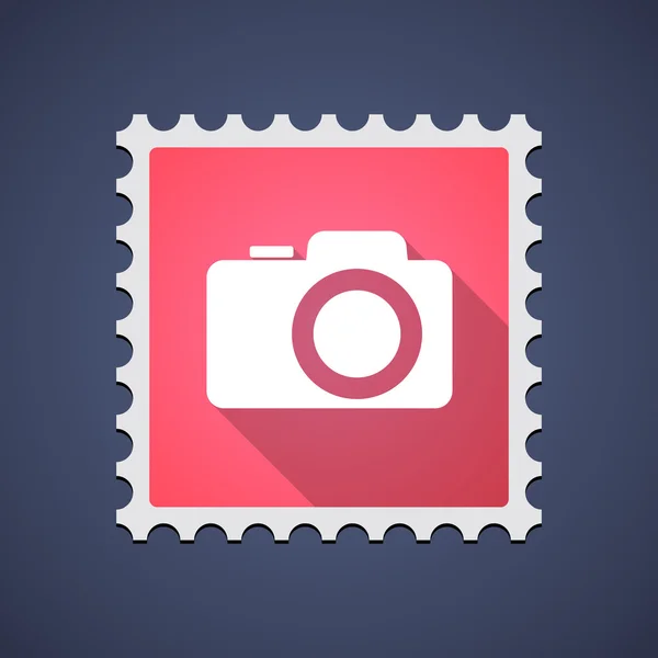 Ikona pošta razítko s kamerou Foto — Stockový vektor