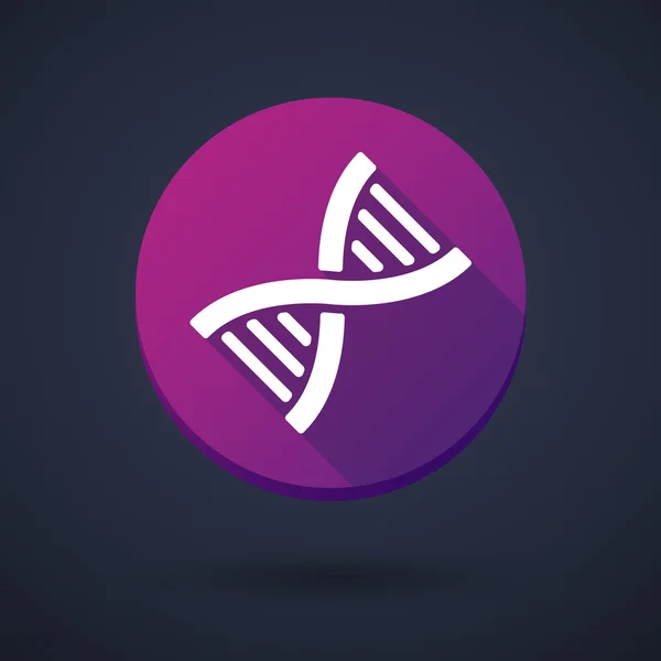 长阴影图标与 Dna 标志 — 图库矢量图片