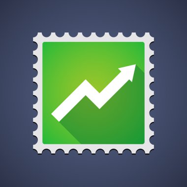 Posta damgası bir grafik ile