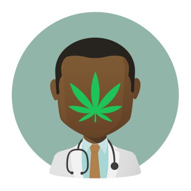 Marihuana yaprağı ile avatar