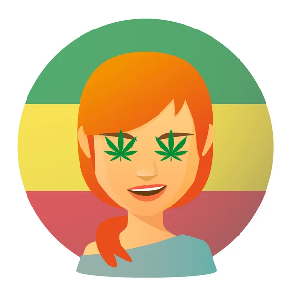 Аватара з марихуани Ліфс — стоковий вектор
