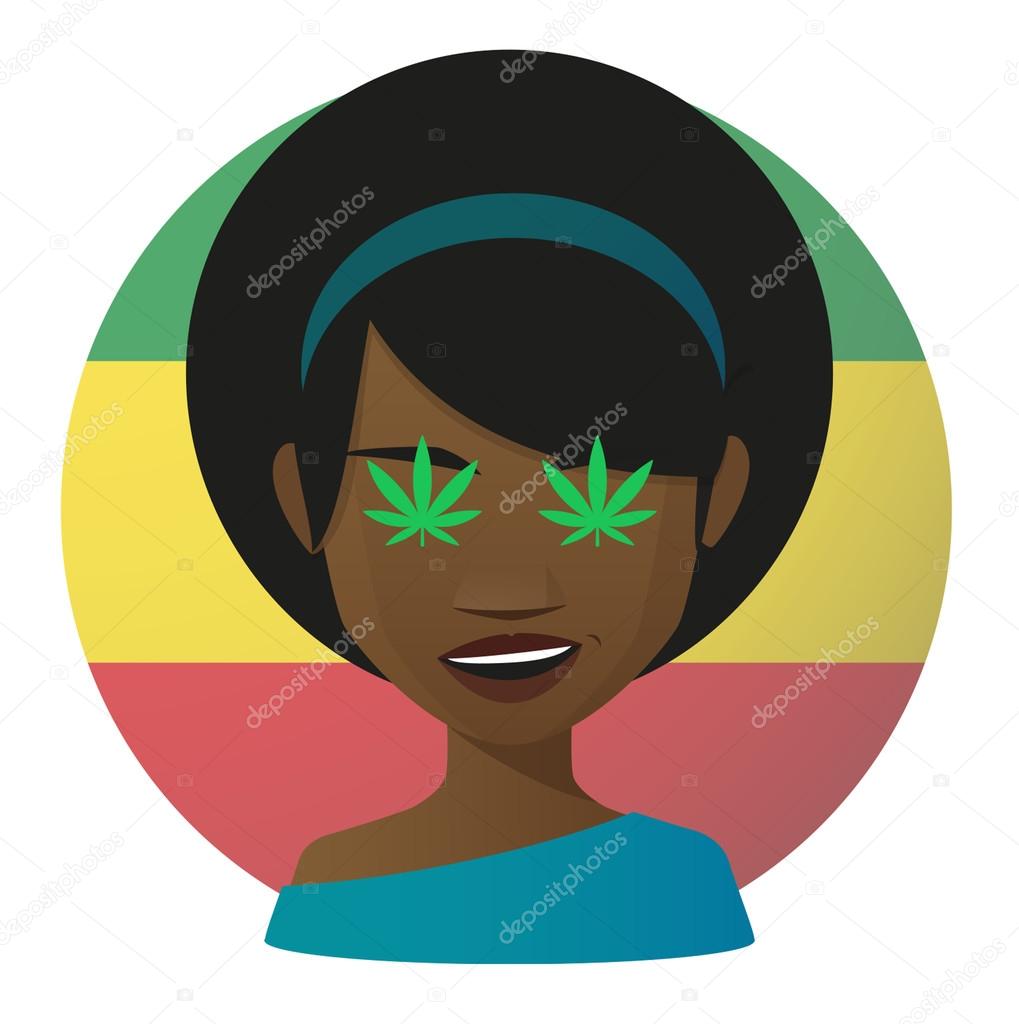 Avatar with marijuana leafs