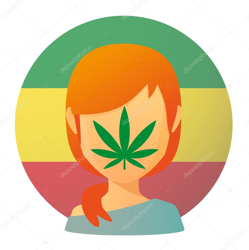 Avatar with a marijuana leaf