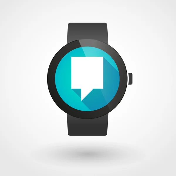 Smart watch icon with a tooltip — Stock Vector