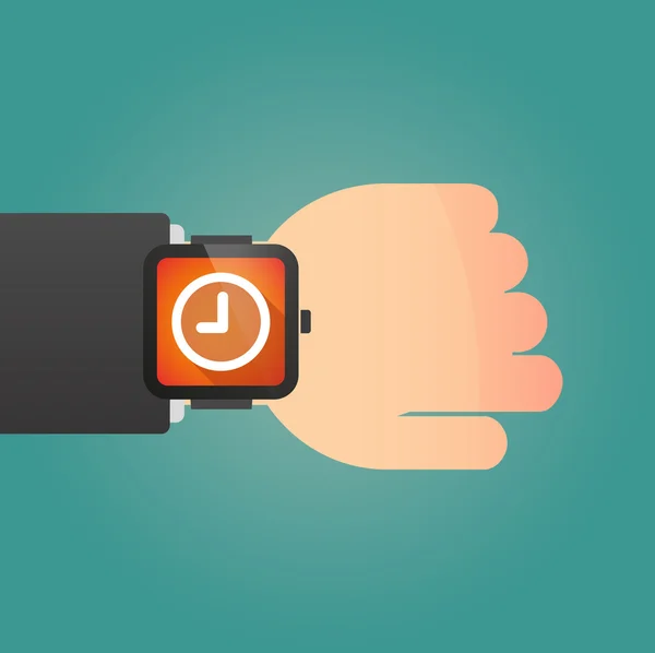 Smart Watch-klocka ikon med en klocka — Stock vektor