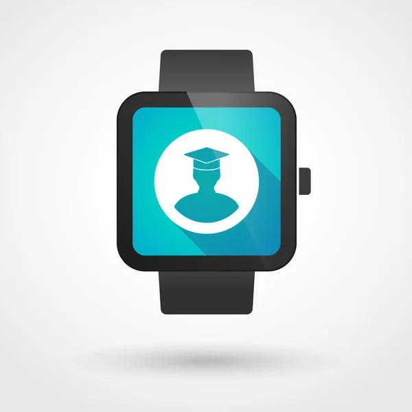 学生の表示のスマートな腕時計 — ストックベクタ