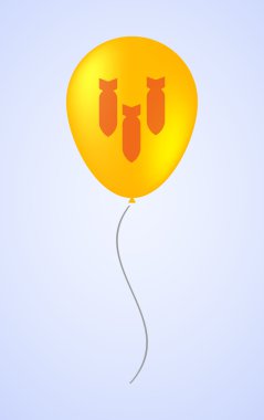 Bombalar ile balon simgesi