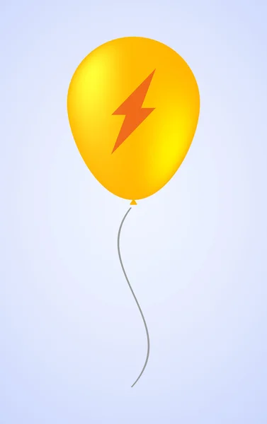 Balloon icon with a lightning — Stock Vector