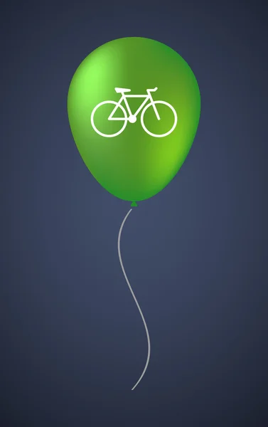 Vektor-Ballon-Symbol mit Fahrrad — Stockvektor