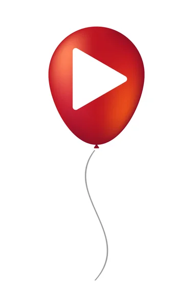 Ikona balon wektor zabawa znak — Wektor stockowy