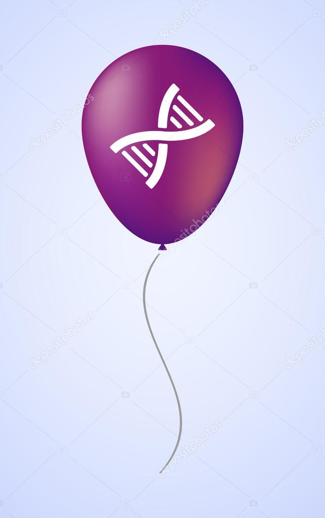 Balloon icon with a DNA sign