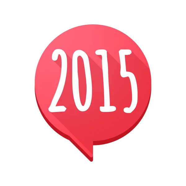 Ballon comique année 2015 design — Image vectorielle