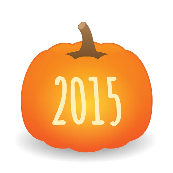 Calabaza año 2015 diseño — Vector de stock