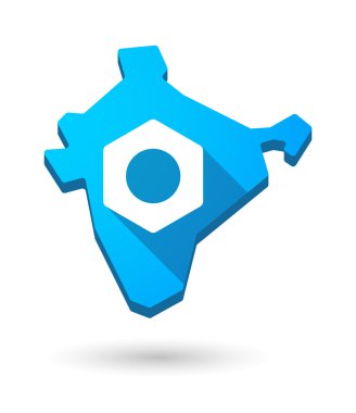 Hindistan harita simgesini bir somun