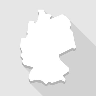 Uzun gölge Almanya Haritası 