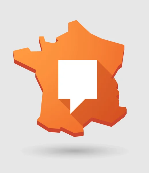 France map icon with a tooltip — Stock Vector