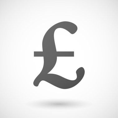 para birimi simgesi beyaz arka plan üzerinde