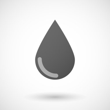 Kan simgesi beyaz zemin üzerine bırakın.