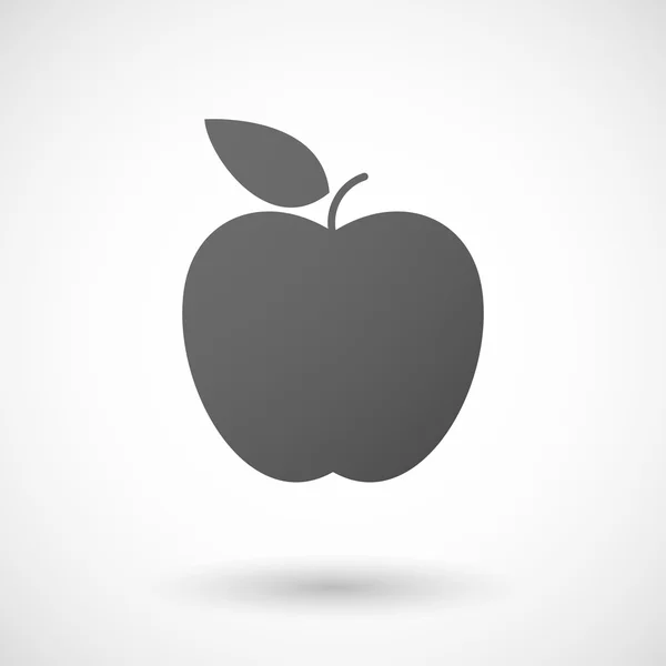 Иконка яблока на белом фоне — стоковый вектор