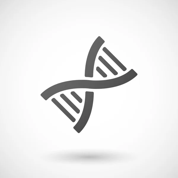 Beyaz arkaplanda DNA simgesi — Stok Vektör