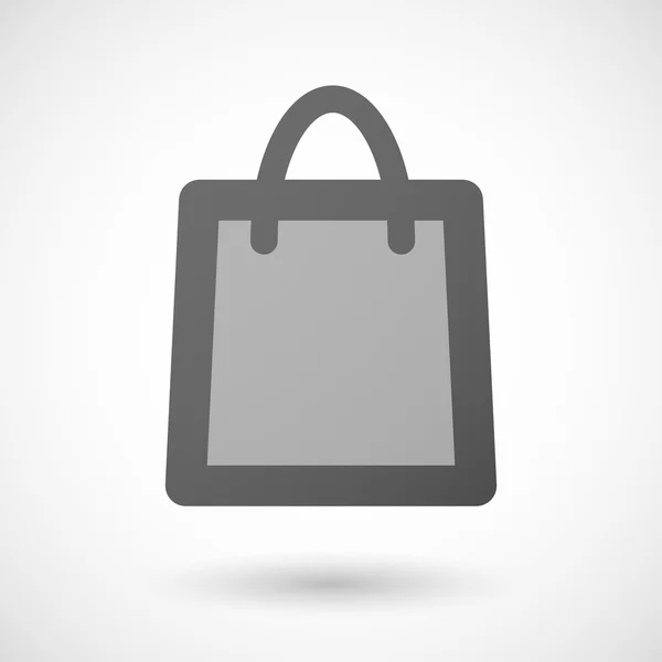 Icono de la bolsa de compras sobre fondo blanco — Archivo Imágenes Vectoriales