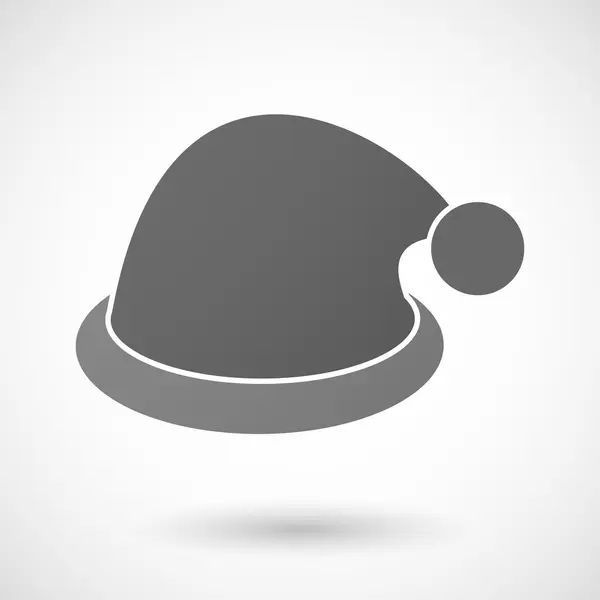 Icono del sombrero de Santa sobre fondo blanco — Archivo Imágenes Vectoriales