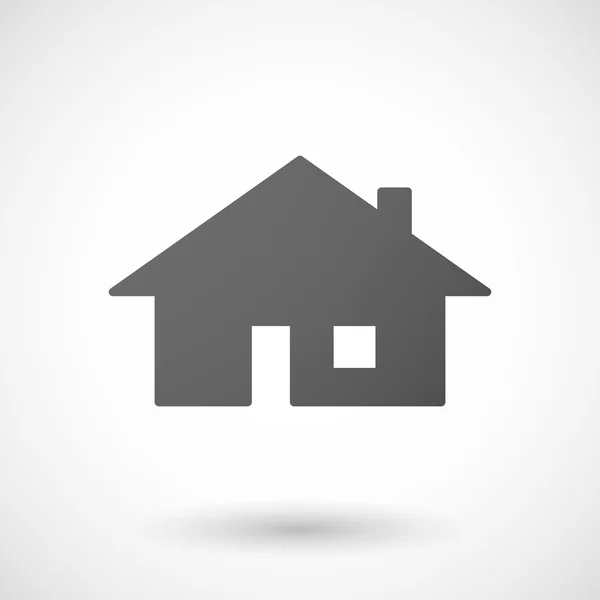 Haus-Symbol auf weißem Hintergrund — Stockvektor